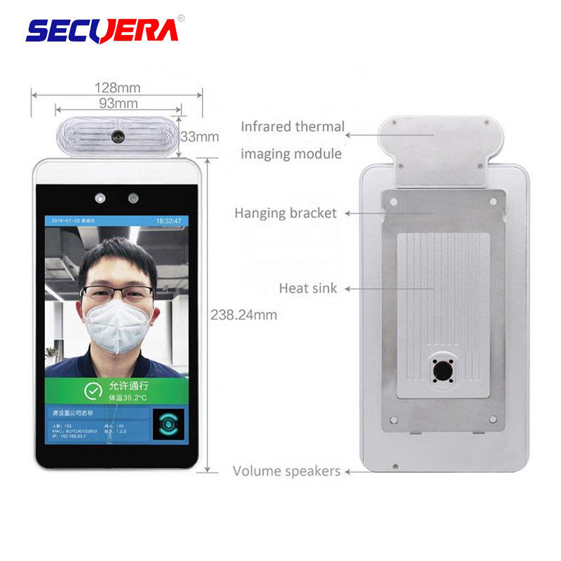 Audio Alert Walk Through Temperature Scanner Face Recognition With Led Lacation Lamp