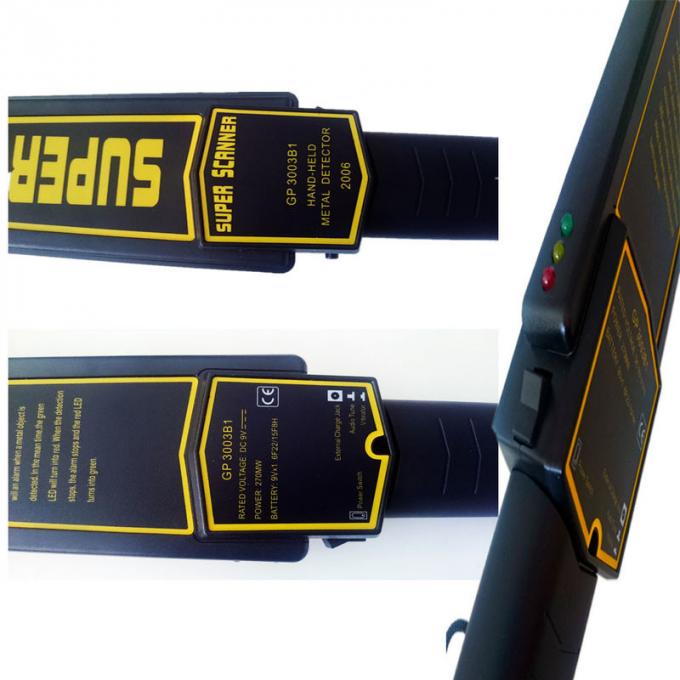 Varinha handheld popular do detector de metais, detector de metais XST portátil da varinha da segurança - GP3003B1