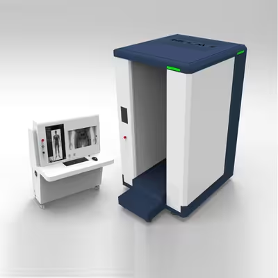 Design Compacto de Desdobramento Rápido para Scanner Corporal de Segurança com Visão Dupla